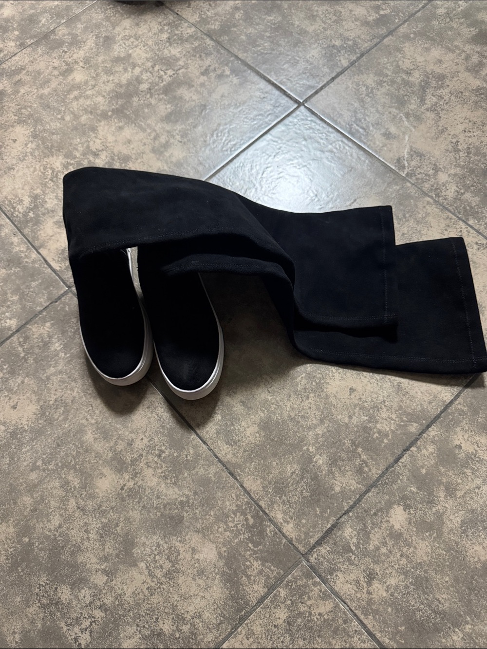 J/SLIDES White Rubber Sole Slip-On Shoe